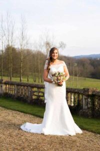 Bride with flowers