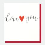 love you valentines card