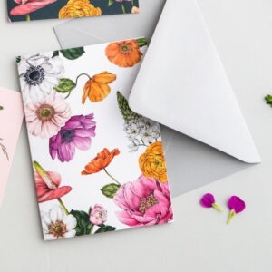 Floral greetings card