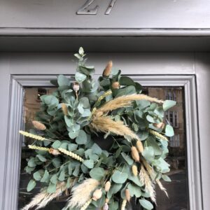 Dried Wreath and Eucalyptus