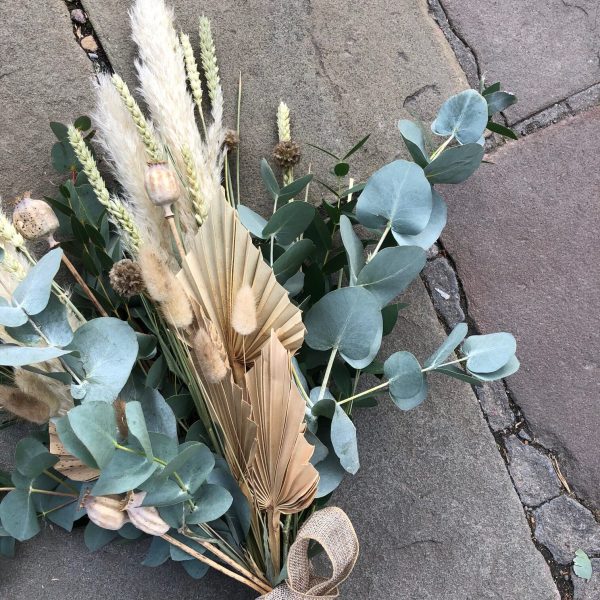 Dried floral arrangement