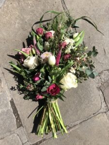 Country Pink Tied Sheaf