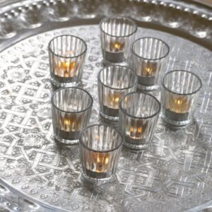 small glass tealight holders