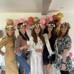 Bath hen do activity flower crowns