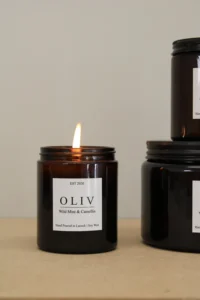 Mint and camelia candle