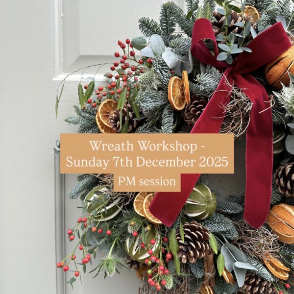 Flowers of Bath wreath workshop wreath