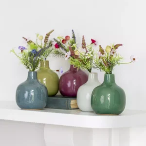 Vibrant bud vases