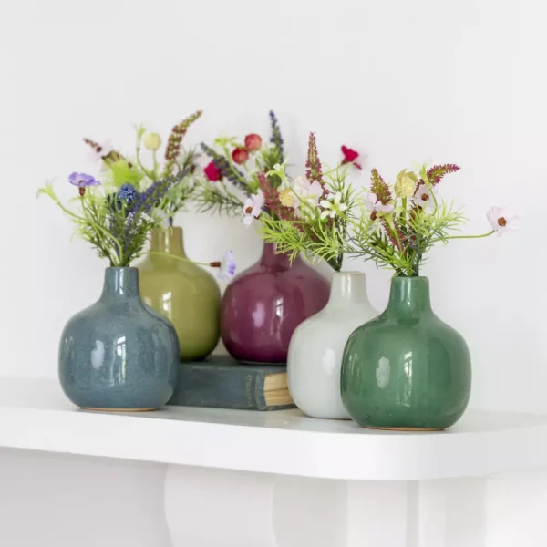 Vibrant bud vases
