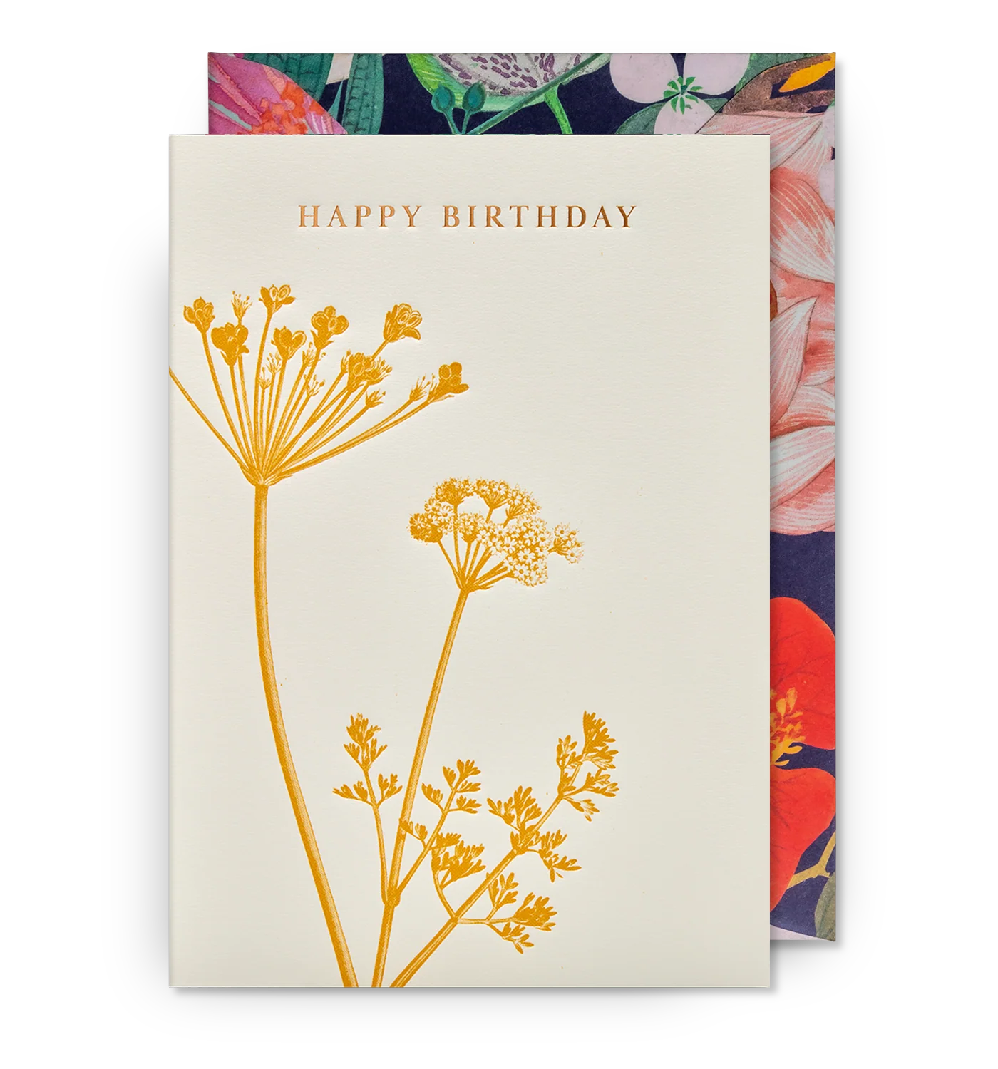 Cow Parsley greetings card - Happy Birthday