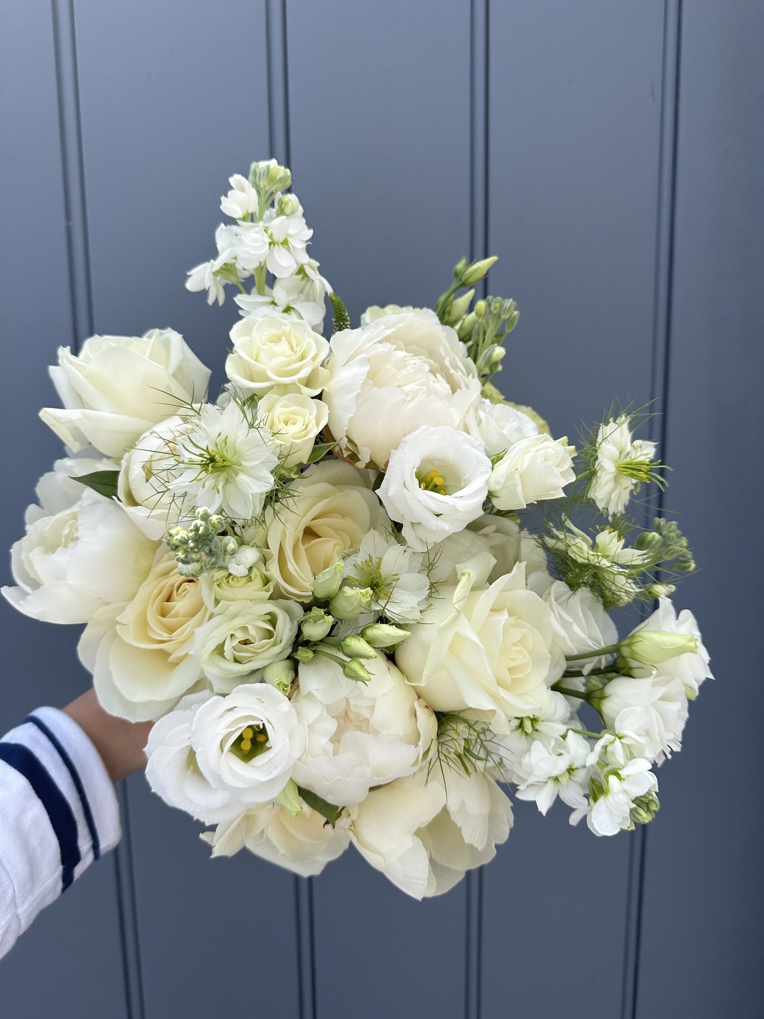 White bridal bouquet