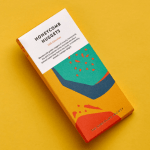 Delicious bar of honeycomb chocolate